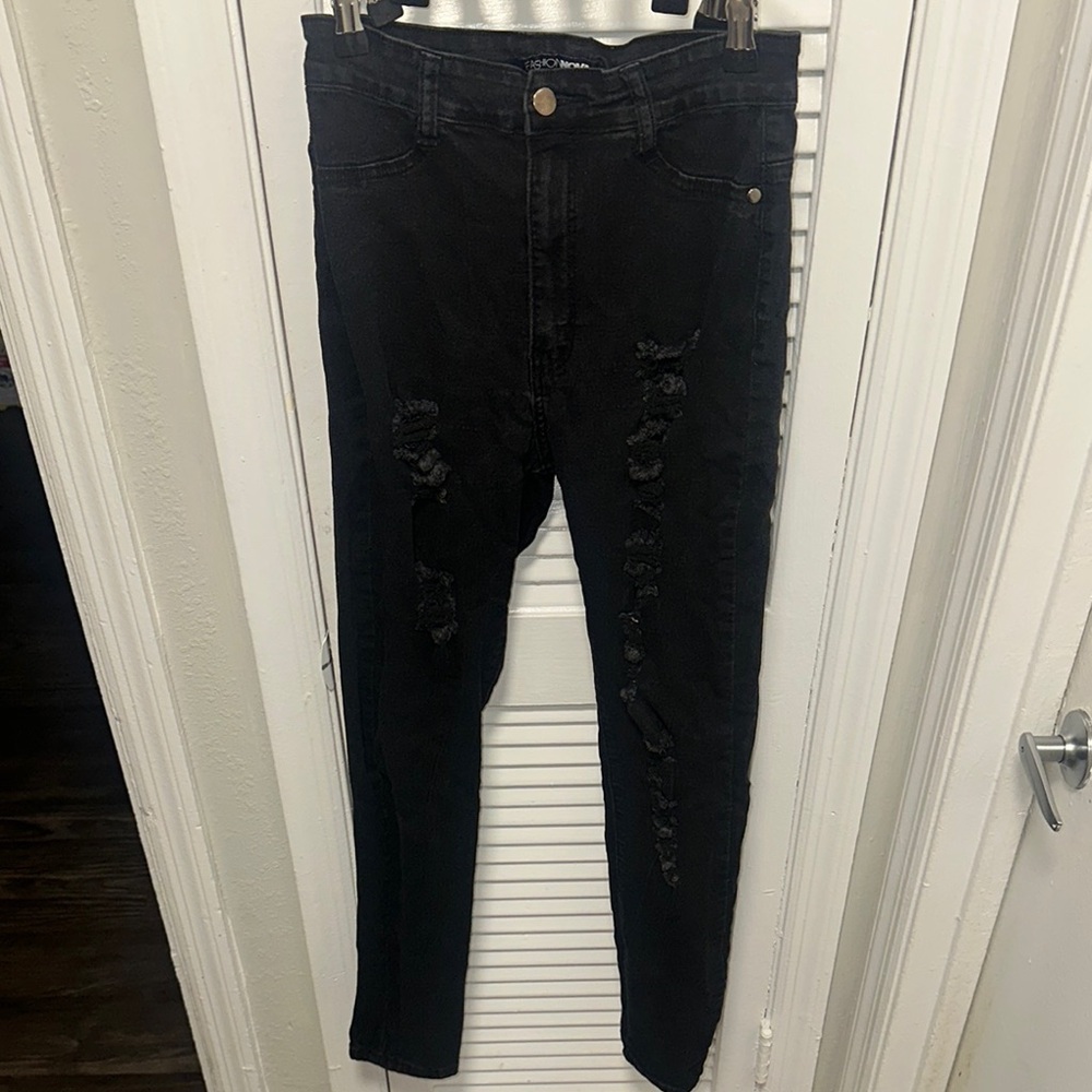 Fashion Nova Black Skinny Jeans Classic Fit